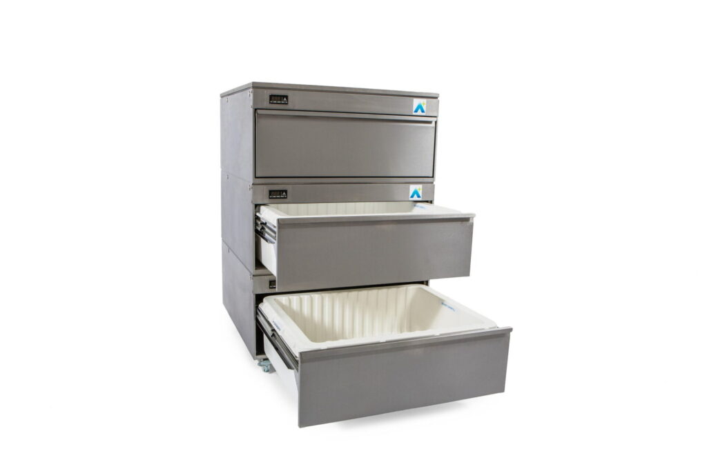 BULK STORAGE &ndash; FRIDGE ONLY &ndash; THREE DRAWER &ndash; REAR ENGINE &ndash; HCR3 SERIES